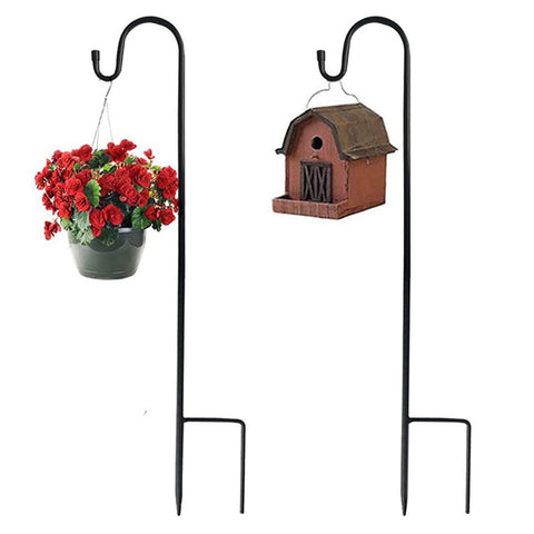 Garden Hooks for Outdoor Lanterns, Garden Hooks for Hanging Plants, Solar Lights, Small Shepherds Hooks for Outdoor, Plant Poles 100CM