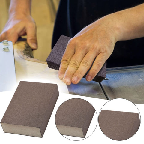 Sanding Sponge Sanding Blocks Assortment, Sand Paper for Wood Furniture, Sander Pads, Washable And Reusable Sanding Polishing Sponge Sandpaper for Drywall Metal Glasses Repair,120 Grit 60 Grit