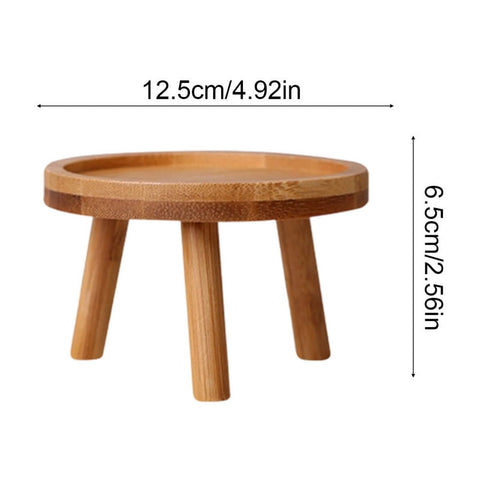Wood Plant Stands Indoor,Mid-Century Modern Single Plant Stand for 3-12 Inch Pots,Tall Plant Stool for Large Plants,Perfect for Living Room,Balcony,and Office Beige