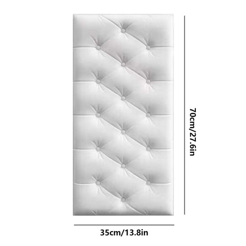 1Pcs 3D Anti Collision Wall Padding For Bedroom,Self Adhesive Peel And Stick Headboard Padded Wall Cushion Upholstered Self-Adhesive Wall Panels Playroom Decorative Protection Panel,A D