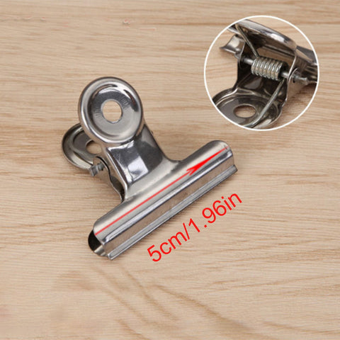 20 Pack Metal Clips for Corkboard, Heavy Duty Bulldog Clips for Hanging Pictures, Small Hinge Clips for Photos Crafts, Mini Binder Clips Paper File Clamps for Office, 1.96 Inches 1.96" Silver/20 Pcs