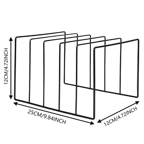 Vinyl Record Storage Holder Stand, Premium Metal Wire Magazine Rack and Book Holder, Functional and Contemporary Vinyl Record Rack Organizer, 1 Pcs, 9.84x4.72x4.72 9.84" x 4.72" x 4.72" Black