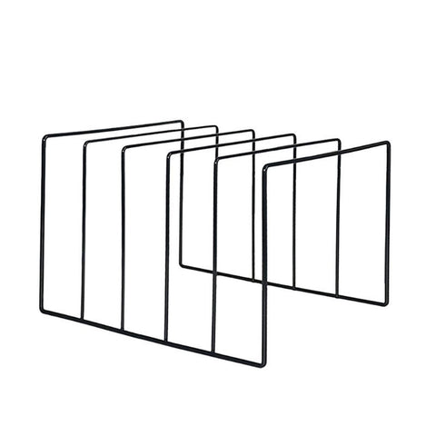 Vinyl Record Storage Holder Stand, Premium Metal Wire Magazine Rack and Book Holder, Functional and Contemporary Vinyl Record Rack Organizer, 1 Pcs, 9.84x4.72x4.72 9.84" x 4.72" x 4.72" Black