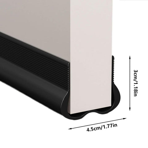 Door Stopper, Door Sweep for Bottom of Door, Door , Weather Stripping Door Seal, Door Filler Soundproof, Dust , Noise Stopper, 1 Pcs, 39.61x1.77x1.18 39.61" x 1.77" x 1.18" Black
