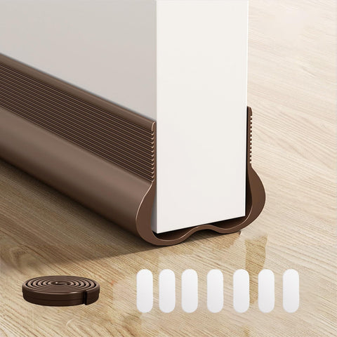 Door Stopper, Door Sweep for Bottom of Door, Door , Weather Stripping Door Seal, Door Filler Soundproof, Dust , Noise Stopper, 1 Pcs, 39.61x1.77x1.18 39.61" x 1.77" x 1.18" Black