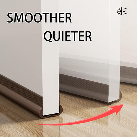 Door Stopper, Door Sweep for Bottom of Door, Door , Weather Stripping Door Seal, Door Filler Soundproof, Dust , Noise Stopper, 1 Pcs, 39.61x1.77x1.18 39.61" x 1.77" x 1.18" Black