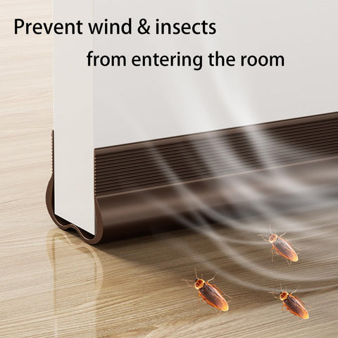 Door Stopper, Door Sweep for Bottom of Door, Door , Weather Stripping Door Seal, Door Filler Soundproof, Dust , Noise Stopper, 1 Pcs, 39.61x1.77x1.18 39.61" x 1.77" x 1.18" Brown
