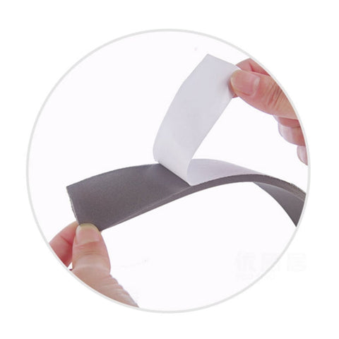 Strong Adhesive Foam Weather Stripping, High Density Weatherproof Weather Stripping Door Seal Strip for Sliding Door, Window, Noise-Reduction Foam Sealing Strip, 1 Roll 1.18 In x 16.4 Ft White
