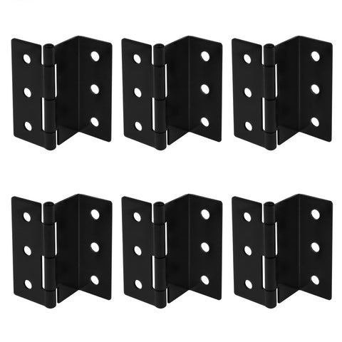 Hinges - Triple hinges - Cabinets - Kitchen cabinet - Wardrobe - Wooden cabinet - Door stopper - Cabinet - Trash can - Wardrobe - Suitcase hand luggage - Suitcase - Iron - Black - 6 pieces