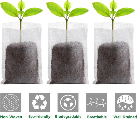Grow Bags - Gardening - Grow Pots - Vegetable Garden - Seedlings - Plant Bags - Non-woven Grow Bags - Growing Set - Breathable Fleece - Vegetable Garden Box - Growing Box - Sowing - Cuttings - Plant Bags - Vegetable Garden - Vegetable Gardening - Sustaina