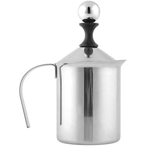 Milk Frother Stainless Steel Double Pump, 400 ml