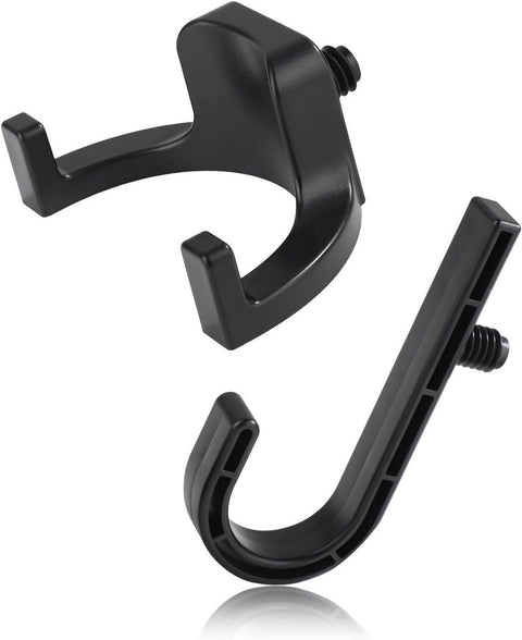 Allecta - Set of 2 Storage Hooks for Sheds | V-Shaped Tool Hooks | Storage Accessories - Black | Suitable for Craftsman Sheds