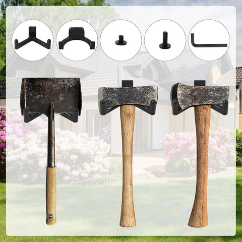 21-Piece Tool Storage Hooks - Black Y/U-Shaped Hooks with Wrench - Shed Storage Accessories - Compatible with Suncast and Craftsman