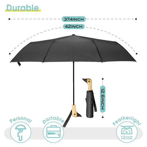 Duck Umbrella – Cute Duck Umbrella with Adorable Duck Handle, The Perfect Duck Umbrella for Duck Lovers One Size RD2