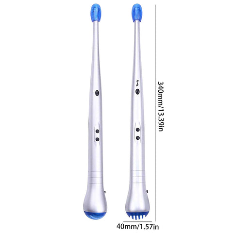 1 Pair Electronic Drumsticks, Adjustable Sensitivity Intelligent Electric Light Up Drumsticks, Electronic Air Drum Sticks, Rock Beat Drum Stick, Percussion Instrument Tool Silver