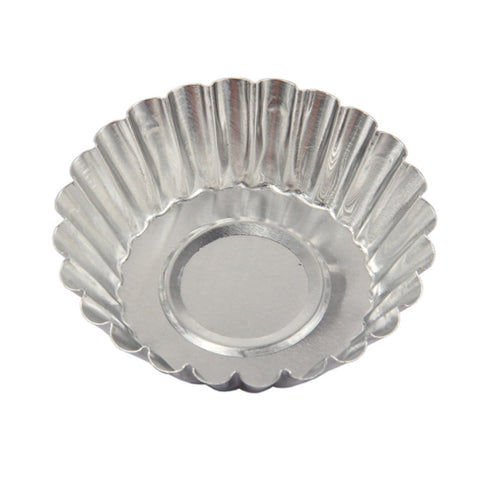 50Pcs Egg Tart Molds, Tart Pan, Mini Tart Tins, Aluminium Mini Tart Pans for Baking, Aluminum Cupcake, Cake Cookies Lined Molds Mould, Tin Baking Tool Hot Silver