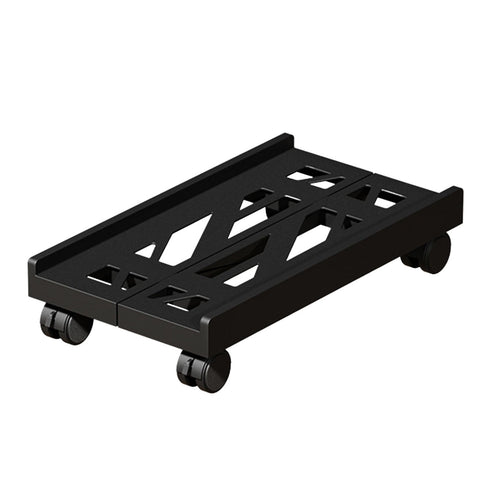 Adjustable Mobile CPU Stand, Ventilated Computer Tower Stand with 4 Caster Wheels, for PC Tower, Under Desk CPU Holder, PC Floor Cart Computer Riser for Gamers White