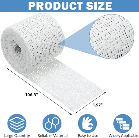 QZS DIY Sculptures Bandage Plaster Cloth Rolls Set of 6 Plaster Strip 1.97x106.3in DIY Hobby Crafts Supplies for Masks Scenery Sculptures 6pcs