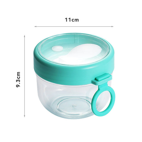 BOBASNDM Polycarbonate White PC Leakproof Yogurt Container Cyan