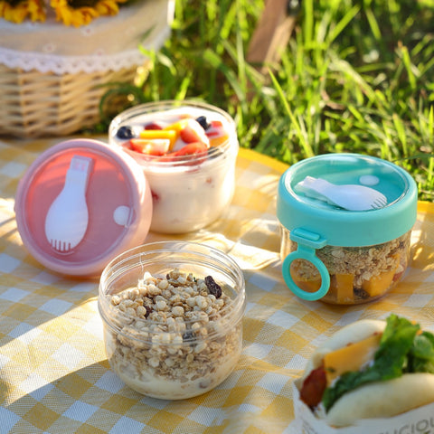 BOBASNDM Polycarbonate White PC Leakproof Yogurt Container White