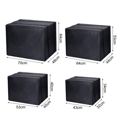 Cheers.US Window Air Conditioner Cover Outdoor, Outside Window AC Unit Cover Black Dust-Proof Waterproof AC Cover Outdoor Window AC Protection Cover L Black