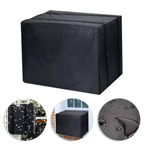 Cheers.US Window Air Conditioner Cover Outdoor, Outside Window AC Unit Cover Black Dust-Proof Waterproof AC Cover Outdoor Window AC Protection Cover 16.93" x 13.39" x 12.6" Black