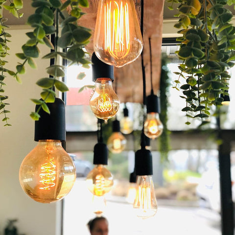 Plug in Hanging Light Kit, Retro Hanging Lights with Plug in Cord, E26 E27 Industrial Pendant Light Fixture, 5.9 FT Cord with On/Off Switch Hanging Lamp for Living Room Bedroom 2 Pack Black