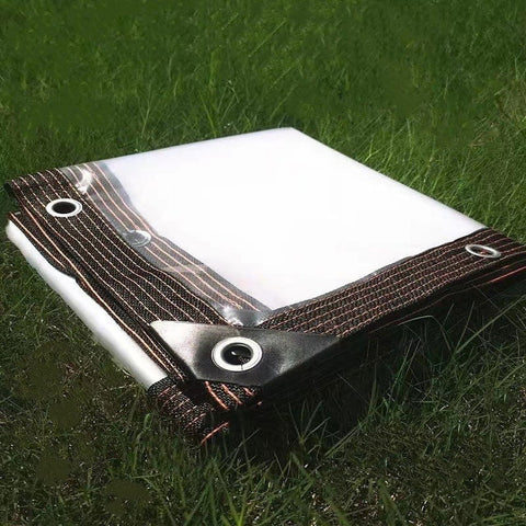 Clear Tarps Heavy Duty, Waterproof Tarpaulin Cover Greenhouse Garden Plant Patio 5 x 6.5FT 6.5*13ft