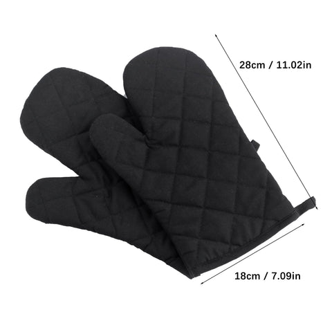 Poaug Oven Mitts on Sale Clearance 2Pc Oven Gloves Grill Gloves Slippery Cooking Gloves for Cooking Baking Grilling Yellow Z5-Green
