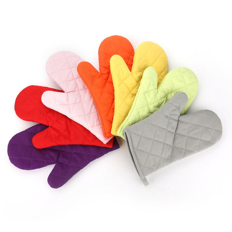 Poaug Oven Mitts on Sale Clearance 2Pc Oven Gloves Grill Gloves Slippery Cooking Gloves for Cooking Baking Grilling Yellow Z5-Green