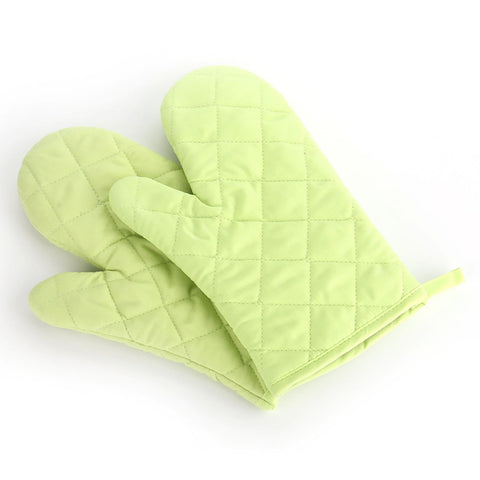 Poaug Oven Mitts on Sale Clearance 2Pc Oven Gloves Grill Gloves Slippery Cooking Gloves for Cooking Baking Grilling Yellow Z5-Green