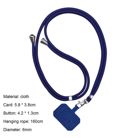 Mightlink Phone Lanyard,Universal Crossbody Cell Phone Lanyards Adjustable Shoulder Neck Straps,Cell Phone Lanyard Compatible for All Smartphones Dark Blue
