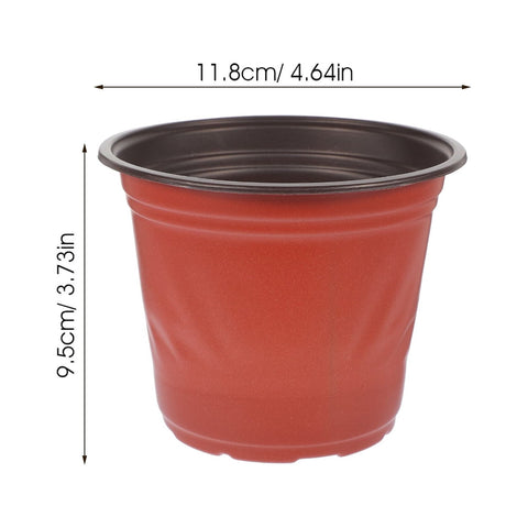 Worgeous 50 Pcs Large Plastic Planter Pots for and Plants, Garden Starter Containers