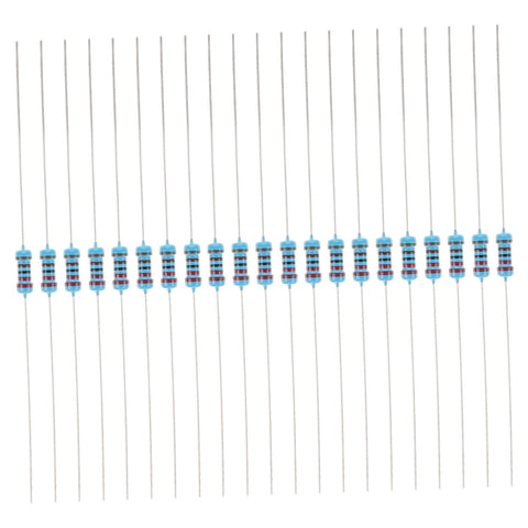 HOOWIFFY Resistors Kit Assorted Metal Film for Circuit Boards Easy Storage 1Set