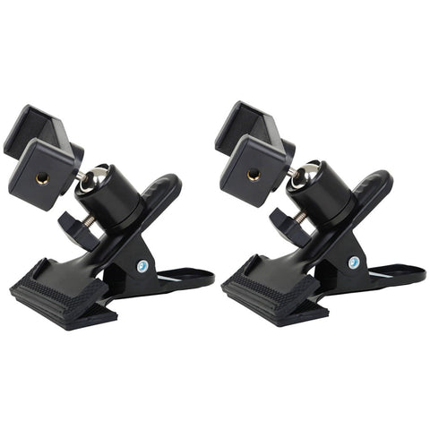 HOOWIFFY Guitar Phone Mount Metal Holder Black for Music Scores and Video Recording 2Pcs