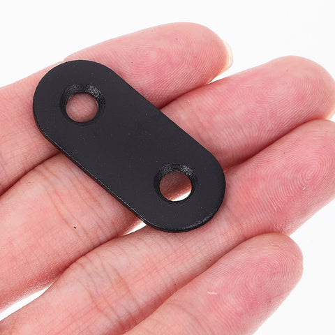 WHAMVOX 16 Sets Flat Corner Braces Straight Mending Plates Metal Fixing Corner Brace with Screws