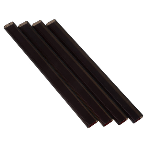 HOOWIFFY 4-Pack Outdoor Electrical Wire Cord Covers Black Plastic Protective 4.3 x 0.4 x 0.2 Inches