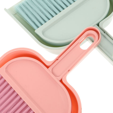 HOOWIFFY Mini Broom and Dustpan Set, 2-Pack , PP Material for Easy Cleaning