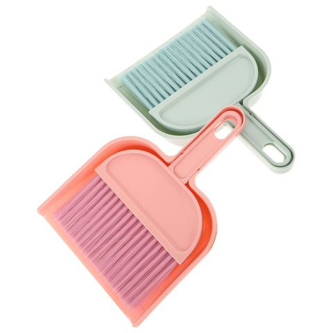 HOOWIFFY Mini Broom and Dustpan Set, 2-Pack , PP Material for Easy Cleaning