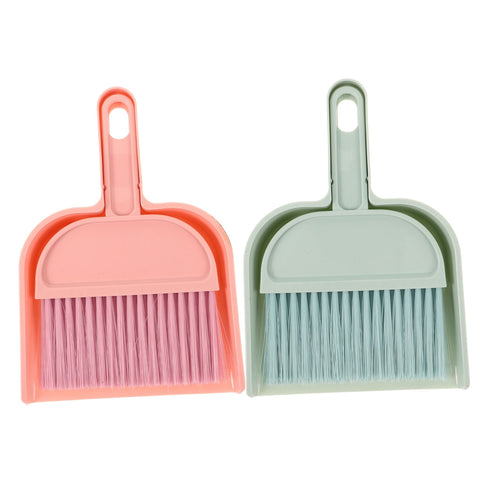 HOOWIFFY Mini Broom and Dustpan Set, 2-Pack , PP Material for Easy Cleaning
