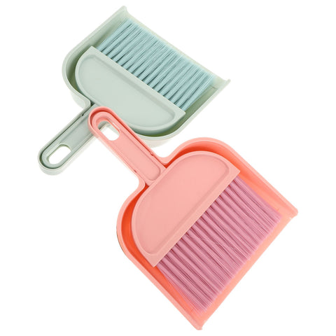 HOOWIFFY Mini Broom and Dustpan Set, 2-Pack , PP Material for Easy Cleaning