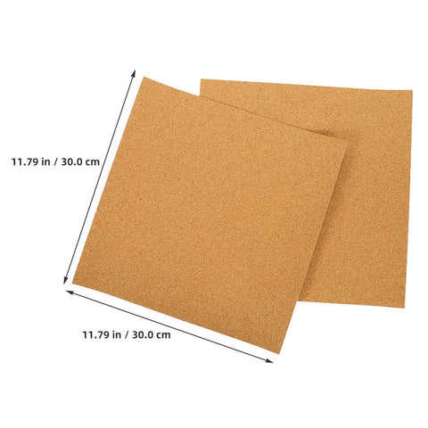 HOOWIFFY 5Pcs Sound Insulation Cork Board Tiles with Self Adhesive Backing for Wall Decor