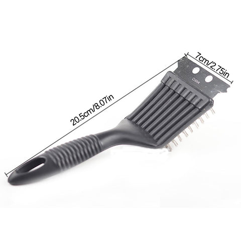 Chmadoxn Stainless Steel Grill Cleaning Brush, Wire Brush, Grill Brush Cleaner Tool with Scraper and Wire Brush for Gas, Electric, Charcoal Grill, BBQ Grill, r, Grill Grate