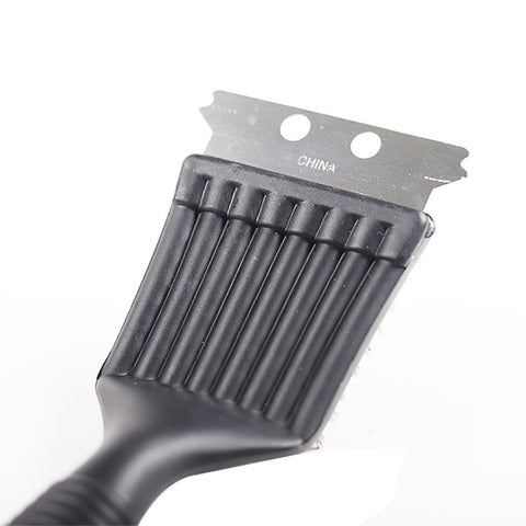 Chmadoxn Stainless Steel Grill Cleaning Brush, Wire Brush, Grill Brush Cleaner Tool with Scraper and Wire Brush for Gas, Electric, Charcoal Grill, BBQ Grill, r, Grill Grate