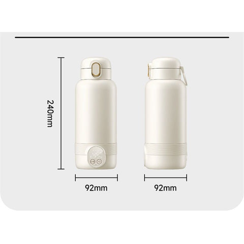 Portable Bottle Warmer for Travel, Fast Heating in for Breast Milk and Formula, with LED Display, Large Capacity, Baby Bottle Warmer with Temperature Control
