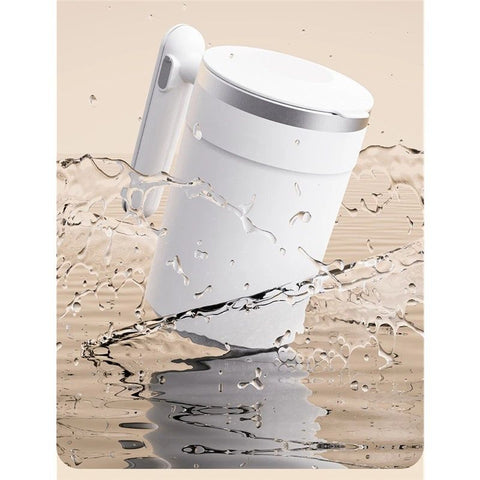 Self Stirring Coffee Mug-Automatic Magnetic Stirring Cup for Easy Mixing | USB Rechargeable with 304 Stainless Steel Interior,Silicone Lid,Ideal for Coffee,Cocoa,Milk（white 400ml）