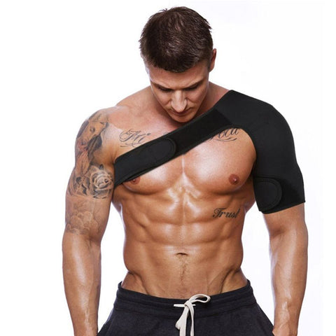 Shoulder Support Brace with Pressure Pad for Men Women, Adjustable Shoulder Brace for Torn Rotator Cuff, Tendonitis, Dislocation, AC Joint, Bursitis, Labrum Tear, Pain,universal