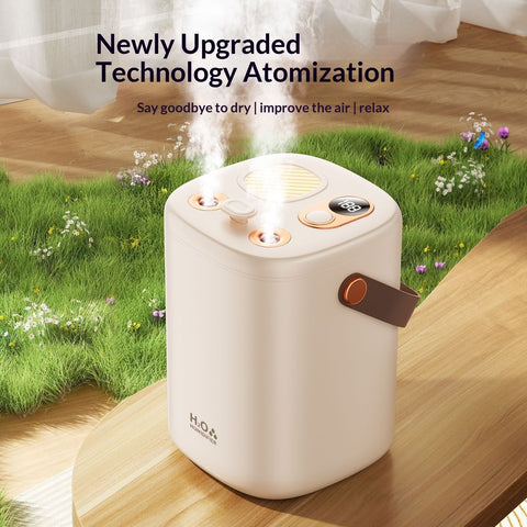 Humidifier for bedroom Portable Cool Mist Humidifiers Auto Shut-Off USB Desk Humidifier,with Warm Night Light and Dual Nozzle Design for Bedroom Travel Office,