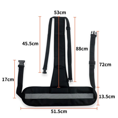 Wheelchair Safety Belt,T-Shape Chair Waist Lap Strap Prevent Tilting or Falling,Patients Safety Harness Fixed Elderly Belt with Easy Release Buckles for Patient,Elderly & Disabled (Black)