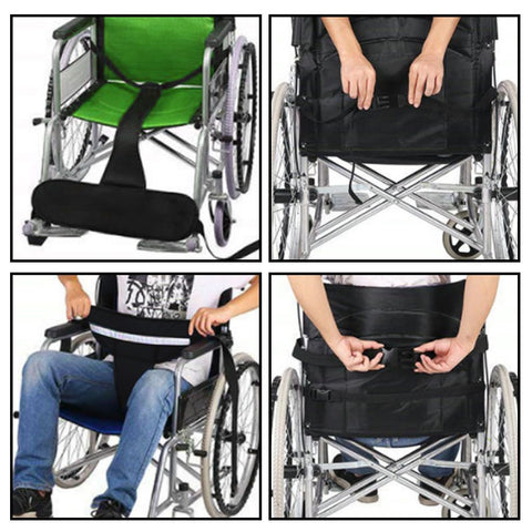 Wheelchair Safety Belt,T-Shape Chair Waist Lap Strap Prevent Tilting or Falling,Patients Safety Harness Fixed Elderly Belt with Easy Release Buckles for Patient,Elderly & Disabled (Black)